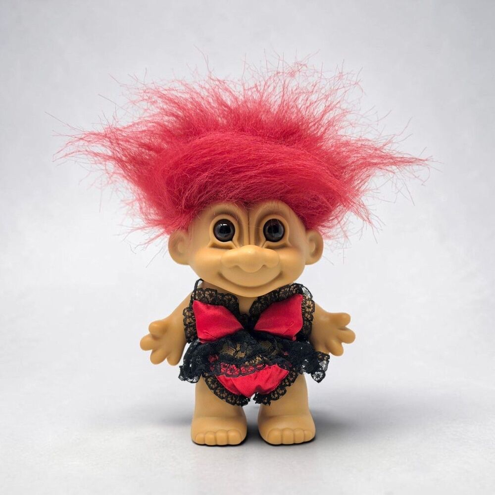 Victoria Secret Troll Doll Valentine Lingerie Russ Berrie Red Hair Vintage